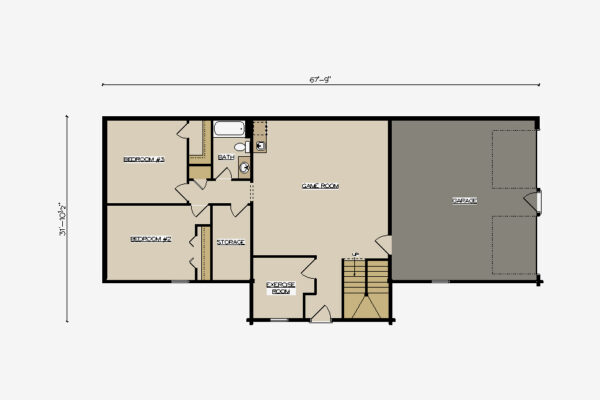 DEERFIELD A BASEMENT PLAN