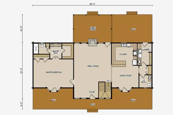 DEERFIELD A FIRST FLOOR PLAN