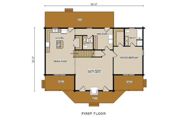 WOODBURY FIRST FLOOR PLAN